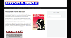 Desktop Screenshot of honda350x.com