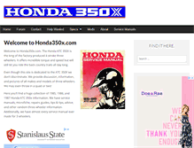 Tablet Screenshot of honda350x.com